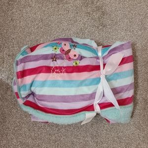 Baby Toddler Blanket Butterfly Pink Purple Teal